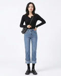 Heidi-Outlet - Nolin | High-Waisted Straight-Fit Pants Women