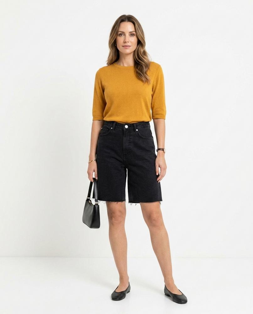Heidi-Outlet - Zelor | Knee-Length Denim Pants Women