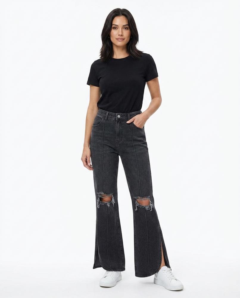 Heidi-Outlet - Vuguv | Flared Ripped Pants Women