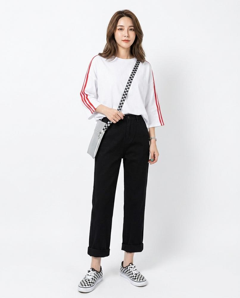 Heidi-Outlet - Dasiv | High-Waisted Straight-Leg Pants Unisex