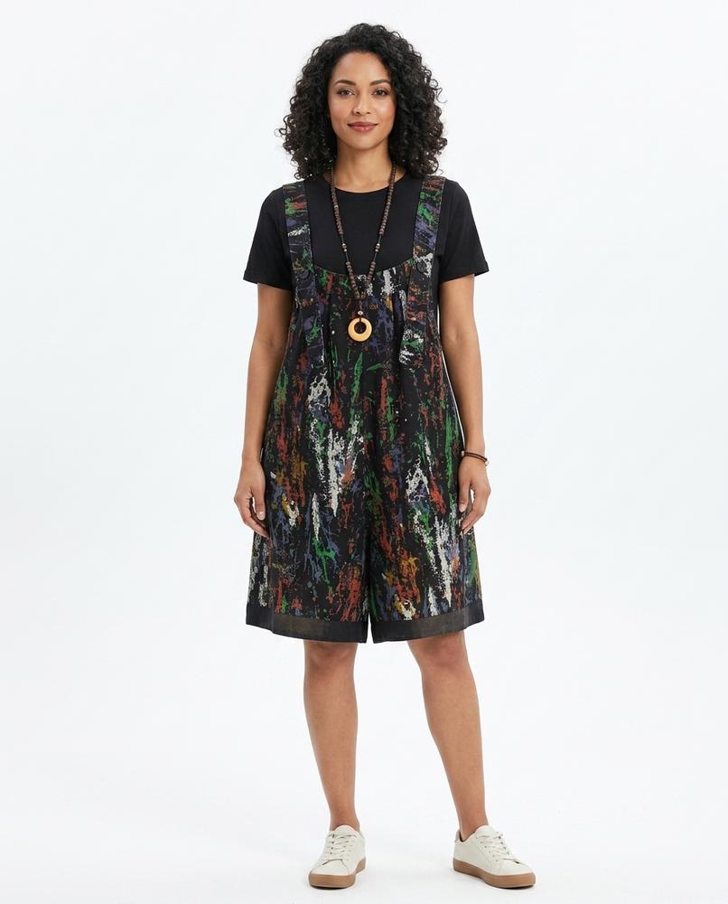 Heidi-Outlet - Cower | Printed Wide-Leg Dress Women