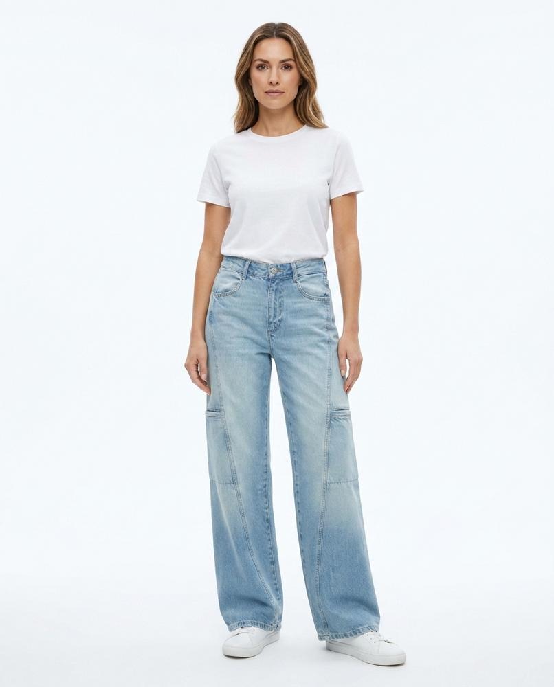 Heidi-Outlet - Zinok | Wide-Leg Washed Pants Women