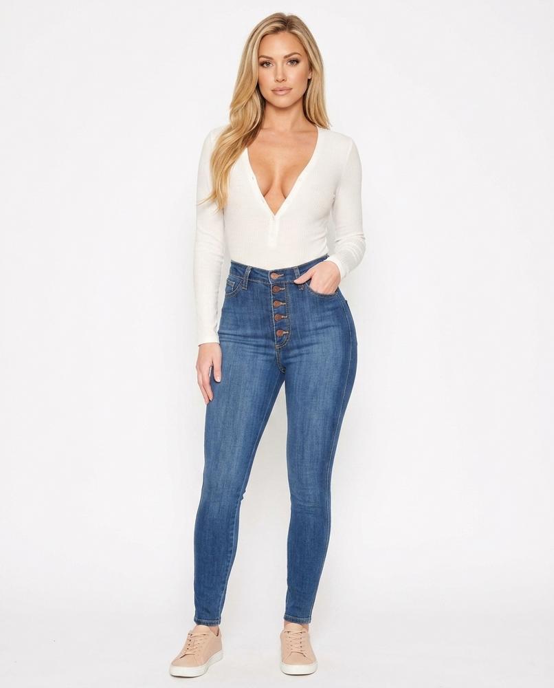 Heidi-Outlet - Nomar | High-Waisted Button-Fly Pants Women