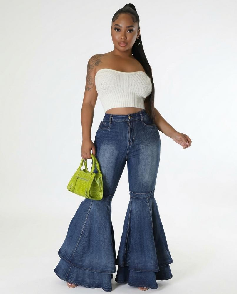 Heidi-Outlet - Nihas | Tiered Flared Pants Women