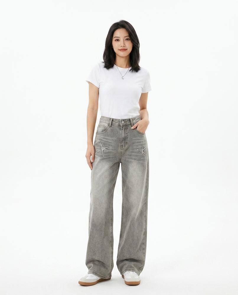 Heidi-Outlet - Cadur | Wide-Leg Embroidered Pants Women