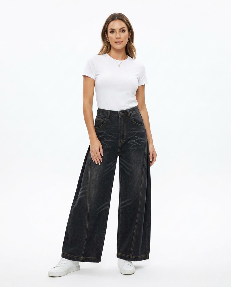 Heidi-Outlet - Mamit | High-Waist Wide-Leg Pants Women
