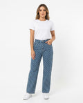 Heidi-Outlet - Mewev | Patterned High-Waist Pants Unisex