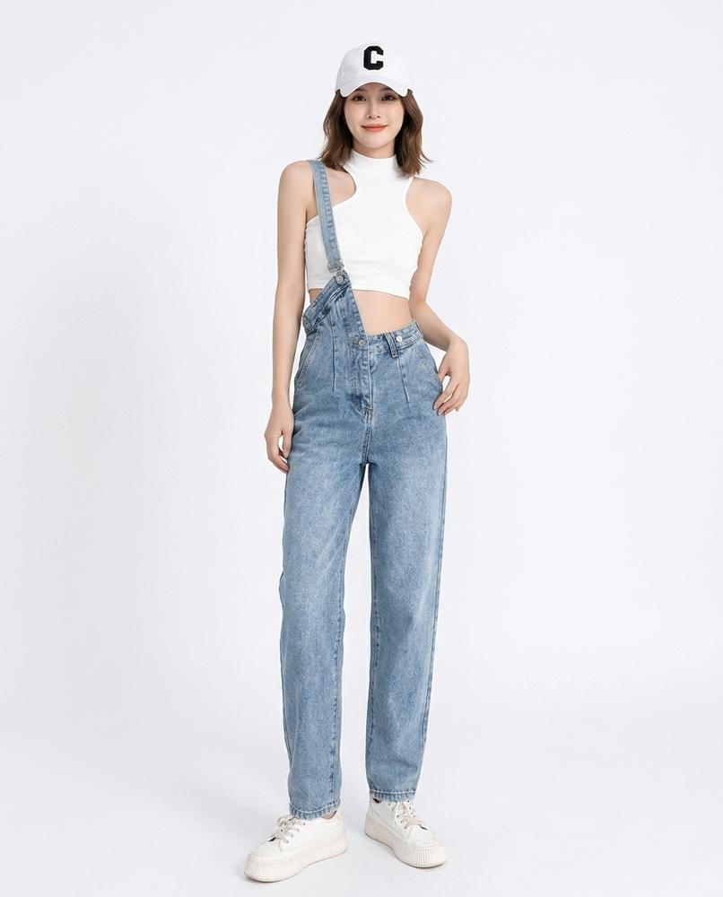 Heidi-Outlet - Kekum | Asymmetrical High-Waisted Pants Women