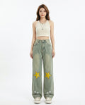 Heidi-Outlet - Eihal | Wide-Leg Appliquéd Pants Unisex