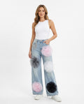 Heidi-Outlet - Lawik | Appliquéd Wide-Leg Pants Women