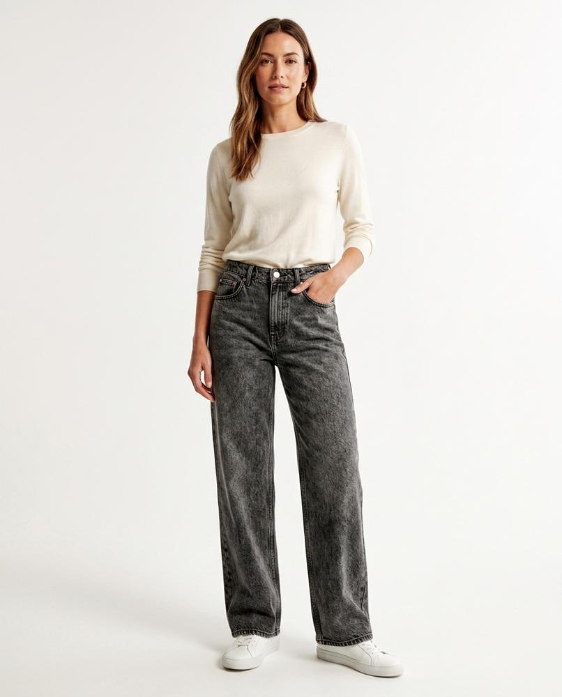 Heidi-Outlet - Napen | Acid-Wash Straight-Leg Pants Unisex