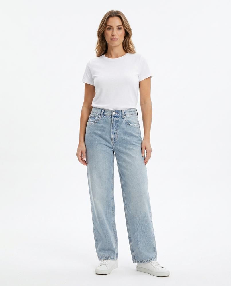 Heidi-Outlet - Napen | Acid-Wash Straight-Leg Pants Unisex