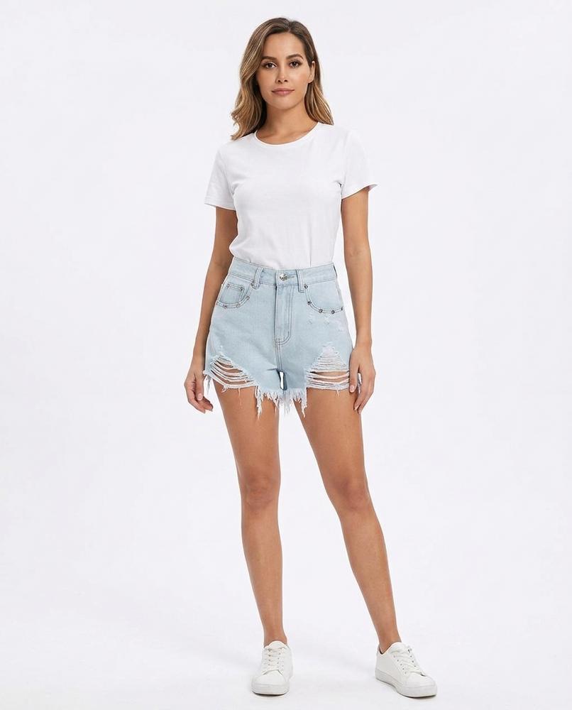 Heidi-Outlet - Sewam | High-Waist Distressed Pants Women