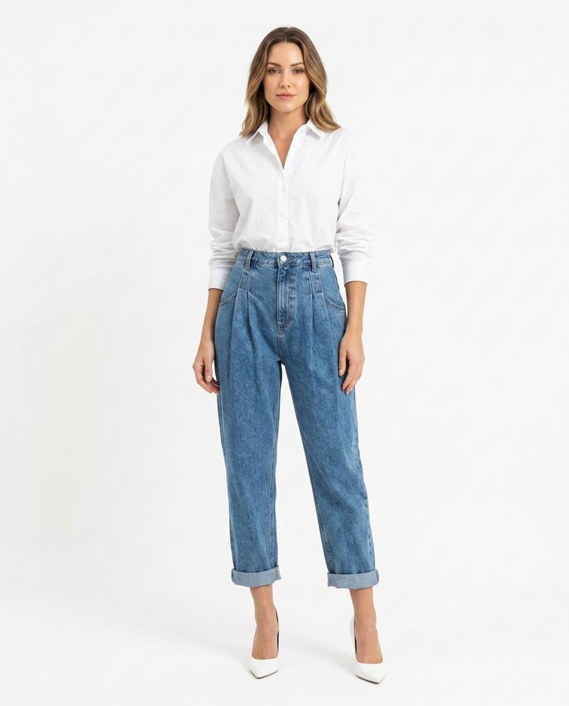 Heidi-Outlet - Divek | High-Waisted Pleated Pants Women