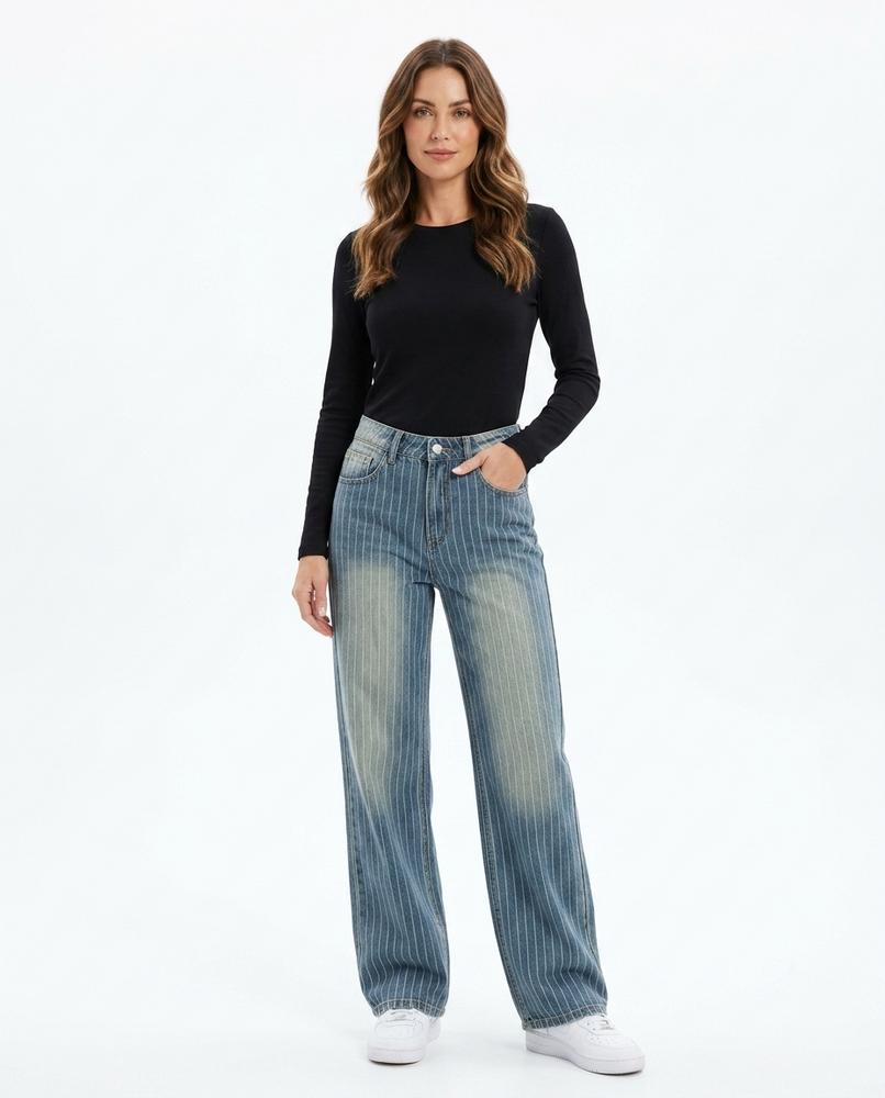 Heidi-Outlet - Retev | Striped Wide-Leg Pants Women
