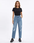 Heidi-Outlet - Radus | High-Waist Distressed Pants Women