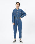 Heidi-Outlet - Cozun | Denim Button-Front Suit Women