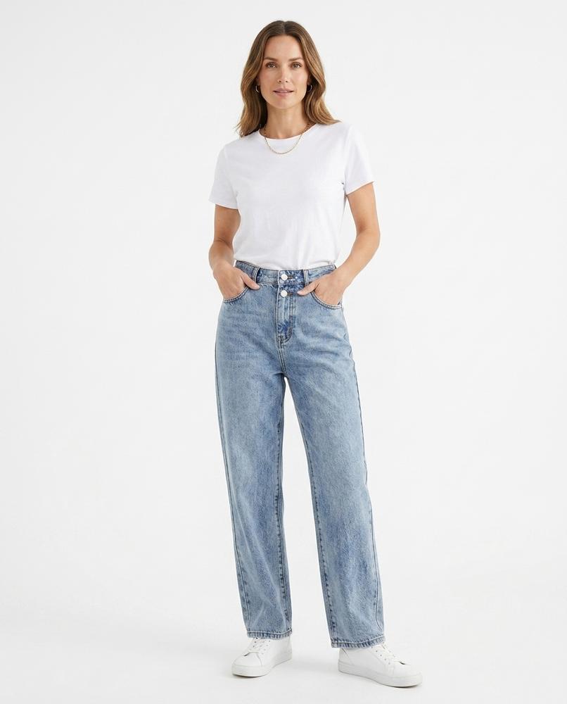 Heidi-Outlet - Mimon | High-Waisted Straight-Leg Pants Women