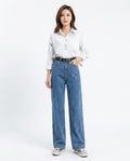 Heidi-Outlet - Mezad | Wide-Leg Straight-Cut Pants Women