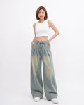 Heidi-Outlet - Vusil | Wide-Leg Faded Pants Women