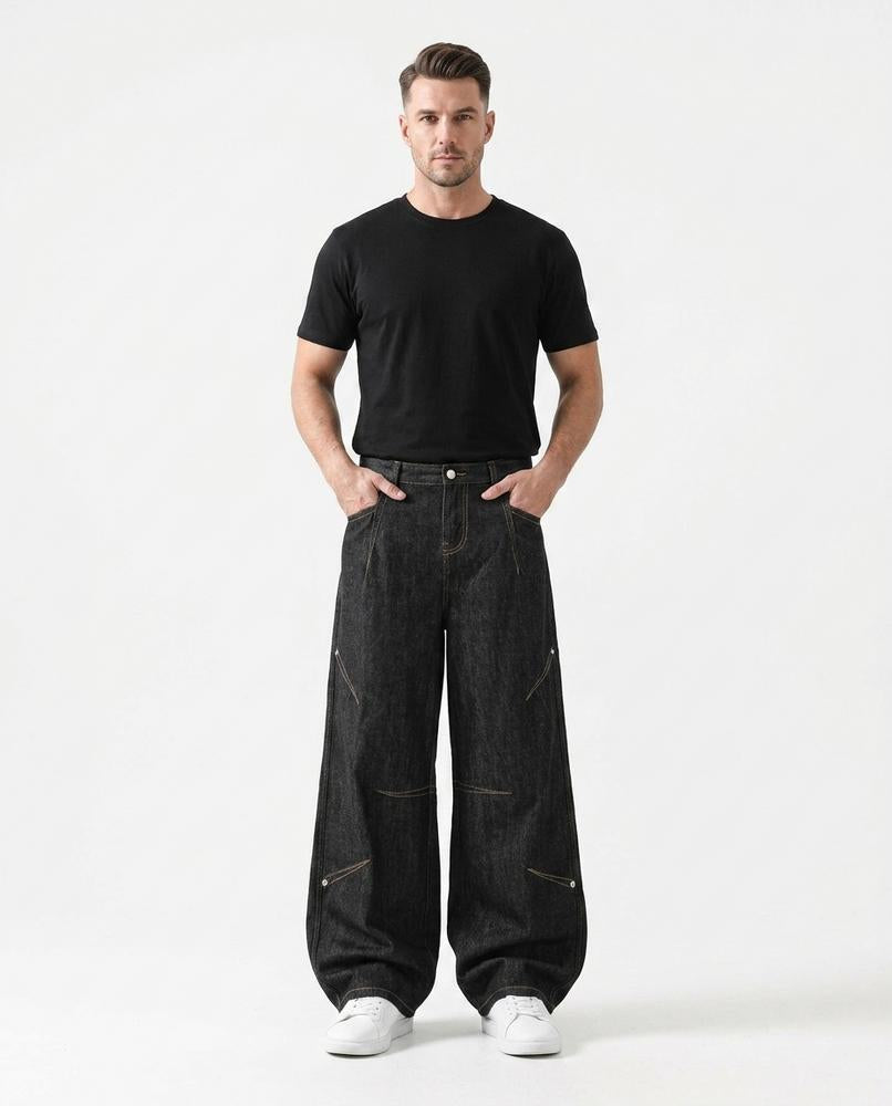 Heidi-Outlet - Eefin | Wide-Leg Denim Pants Men