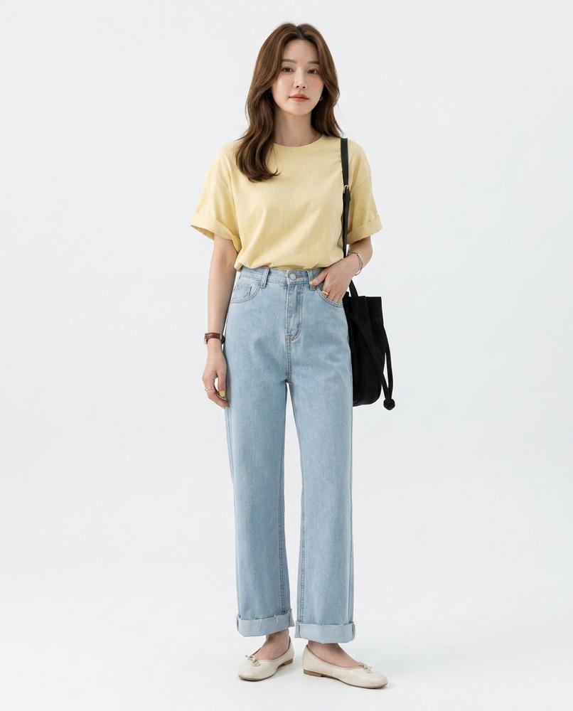 Heidi-Outlet - Tibir | High-Waisted Straight-Leg Pants Women