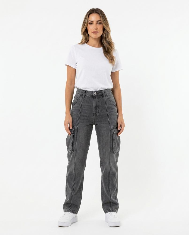 Heidi-Outlet - Momen | Cargo-Style Washed Pants Women