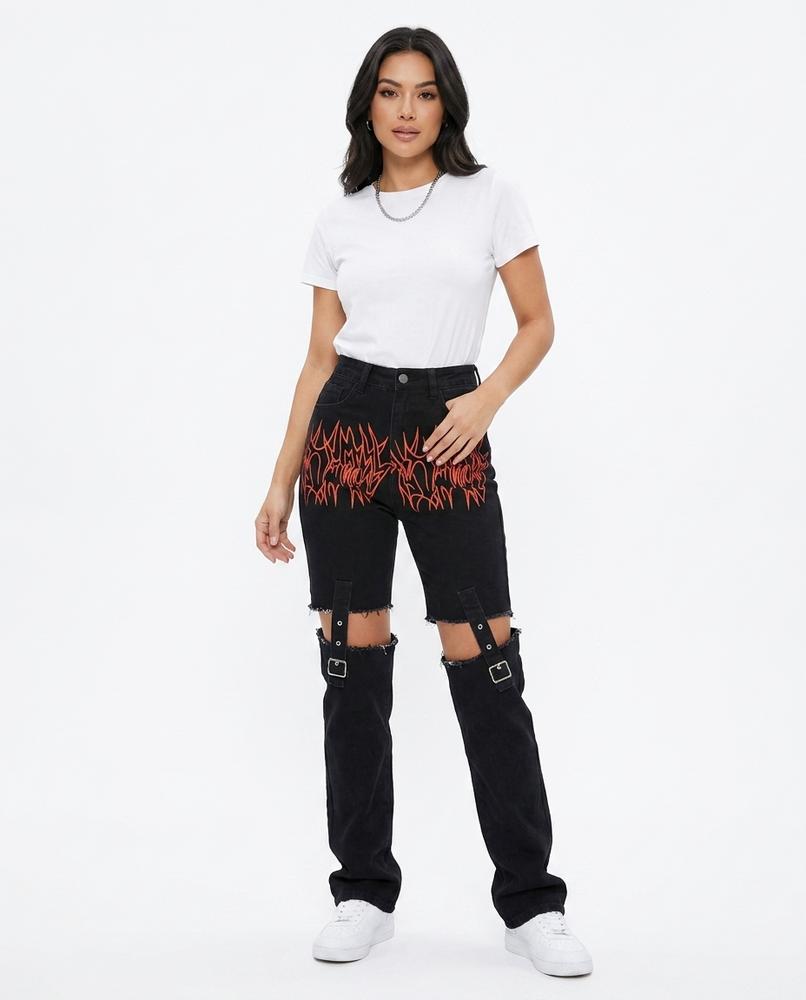 Heidi-Outlet - Sowus | Cut-Out Printed Pants Women