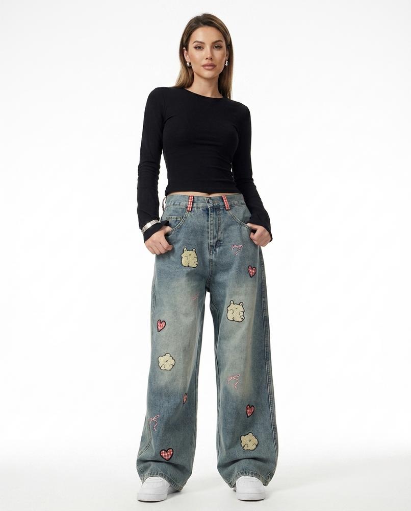Heidi-Outlet - Tolen | Wide-Leg Embroidered Pants Women