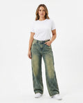 Heidi-Outlet - Kesad | High-Waisted Washed-Out Pants Women