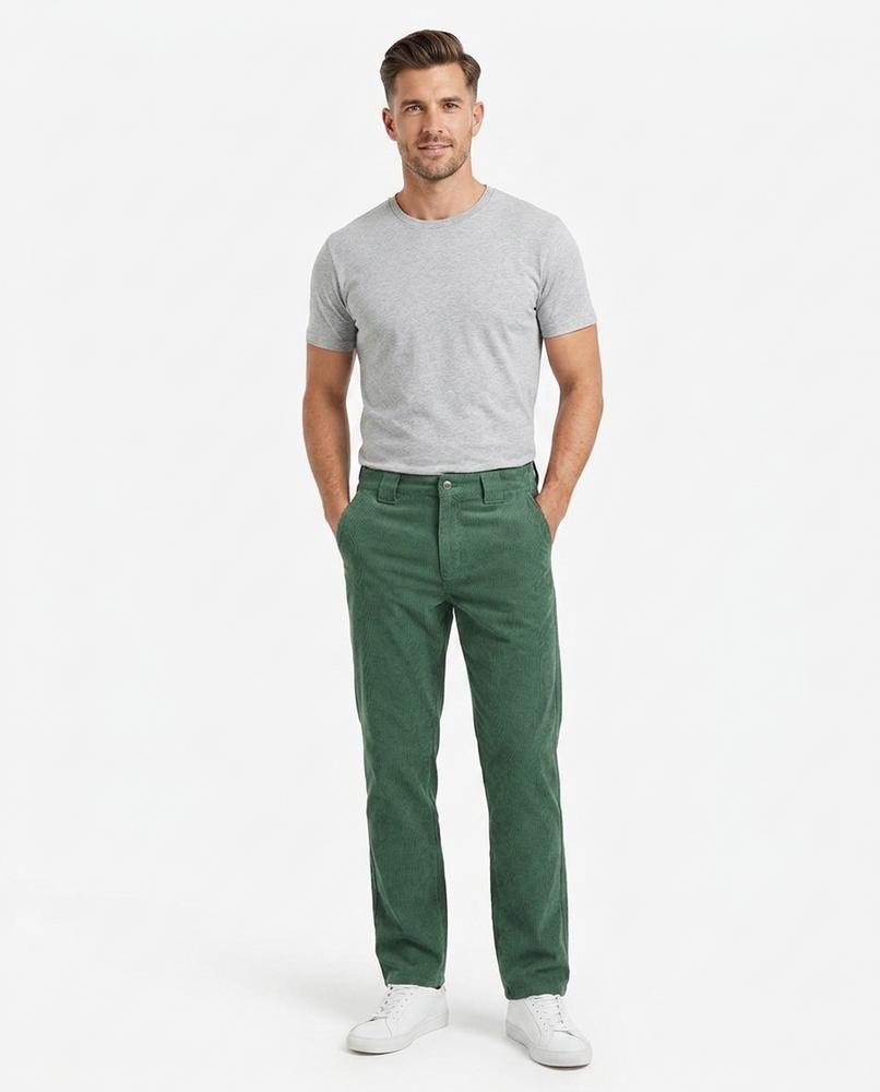 Heidi-Outlet - Vuren | Corduroy Straight-Leg Pants Men