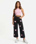 Heidi-Outlet - Lolil | Appliquéd Wide-Leg Pants Women