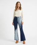 Heidi-Outlet - Ramer | Two-Tone Flared Pants Women