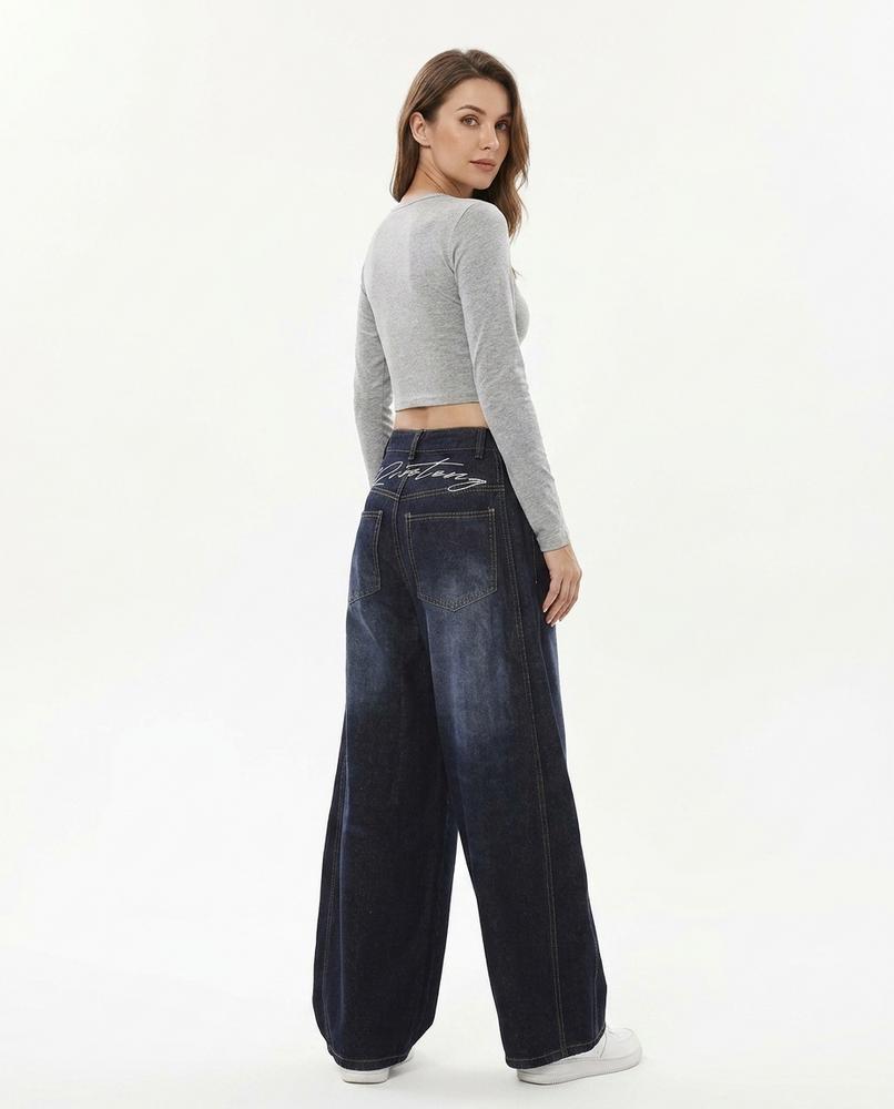 Heidi-Outlet - Misud | Wide-Leg Embroidered Pants Women
