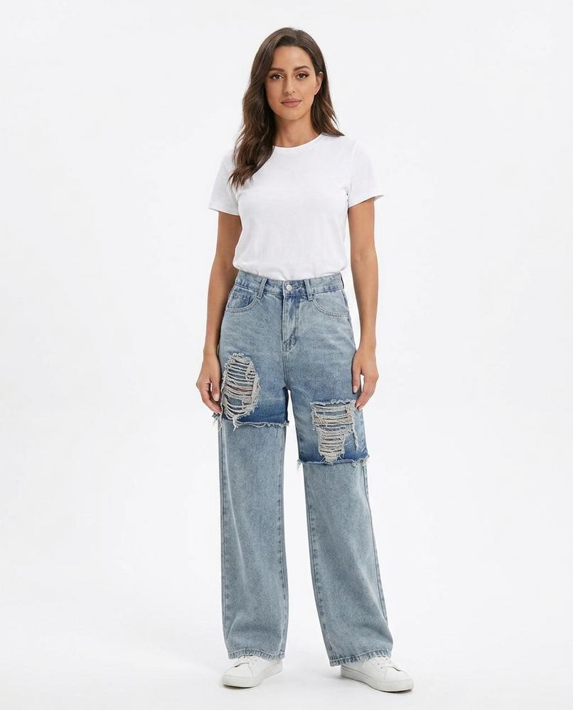 Heidi-Outlet - Togel | Ripped Wide-Leg Pants Unisex