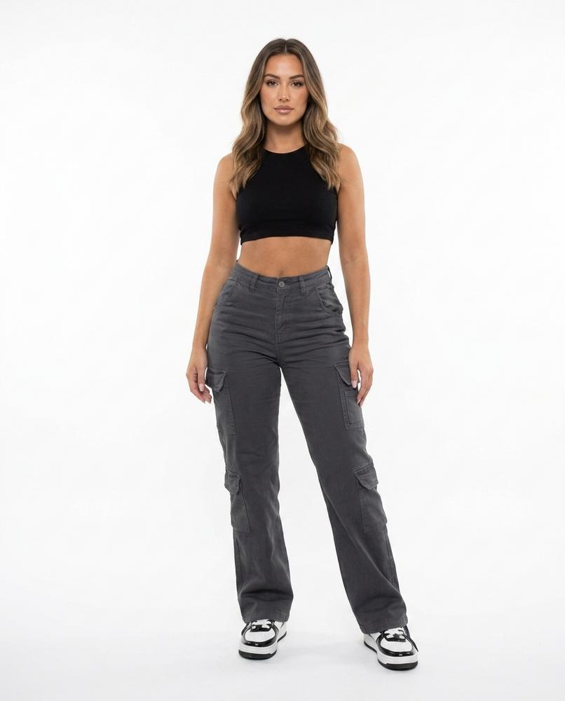 Heidi-Outlet - Kuted | Straight-Cut Cargo Pants Women