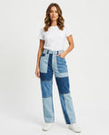 Heidi-Outlet - Arlin | Patchwork High-Waist Pants Women