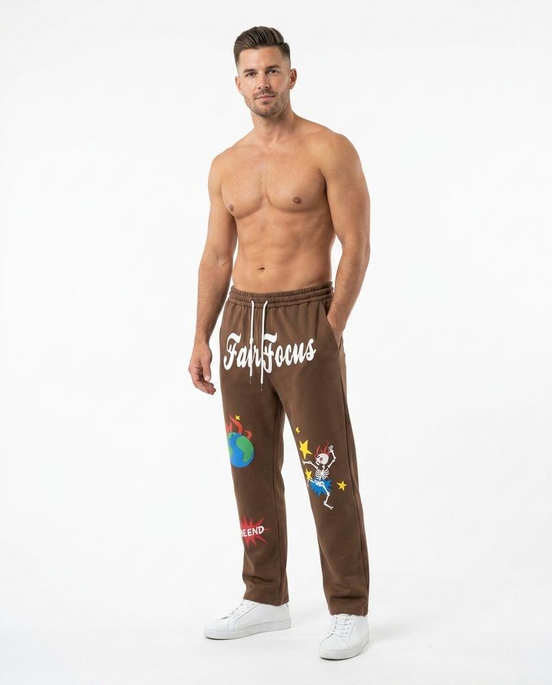 Heidi-Outlet - Lenav | Printed Straight-Leg Pants Unisex