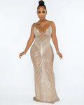 Heidi-Outlet - Nizes | Embellished Bodycon Maxi Dress Women