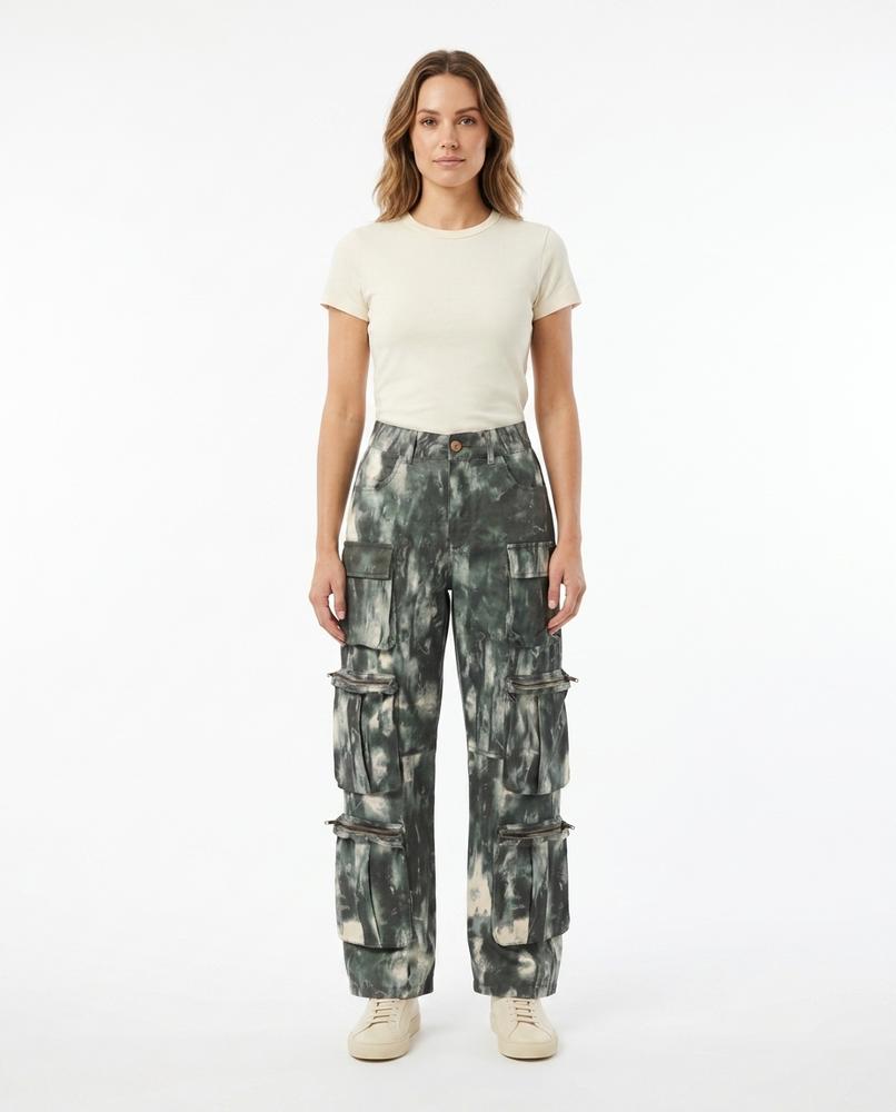Heidi-Outlet - Defet | Tie-Dye Multi-Pocket Pants Unisex