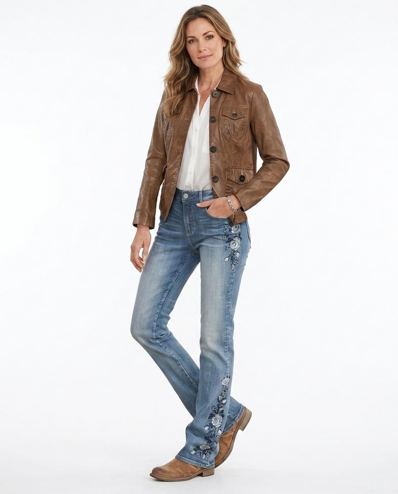 Heidi-Outlet - Kofiv | Embroidered Bootcut Pants Women
