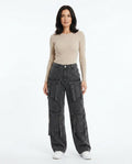 Heidi-Outlet - Kuvok | Wide-Leg Cargo Pants Unisex