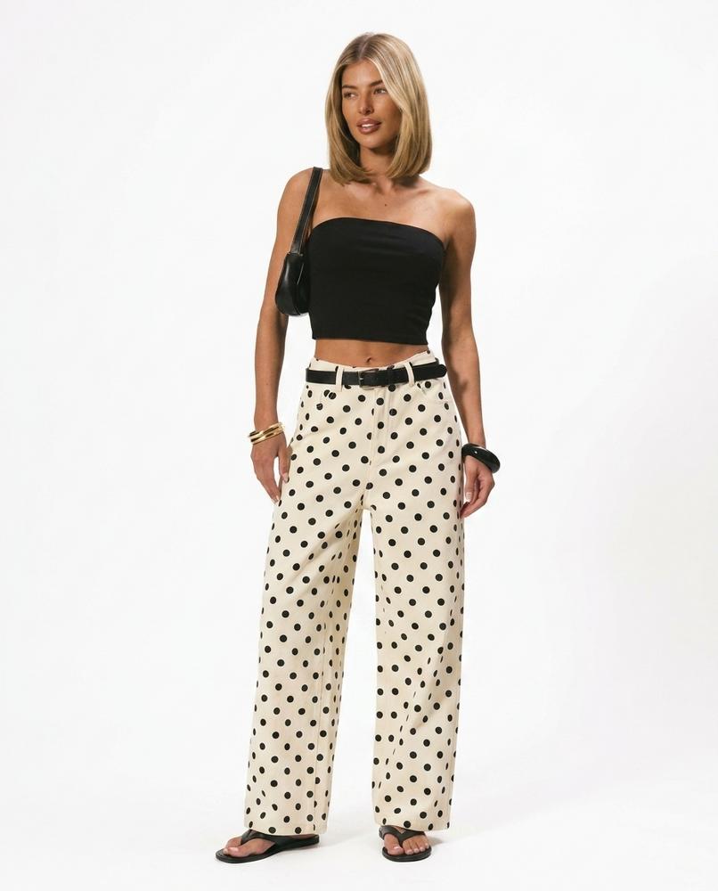 Heidi-Outlet - Vofok | Wide-Leg Polka-Dot Pants Women