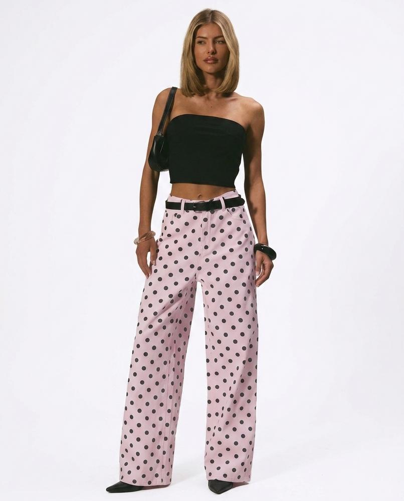 Heidi-Outlet - Vofok | Wide-Leg Polka-Dot Pants Women