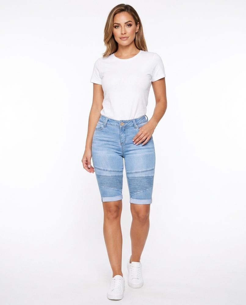Heidi-Outlet - Mibat | Knee-Length Denim Pants Women