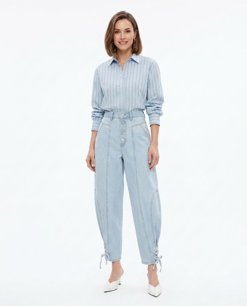 Heidi-Outlet - Mahet | High-Waisted Lace-Up Pants Women