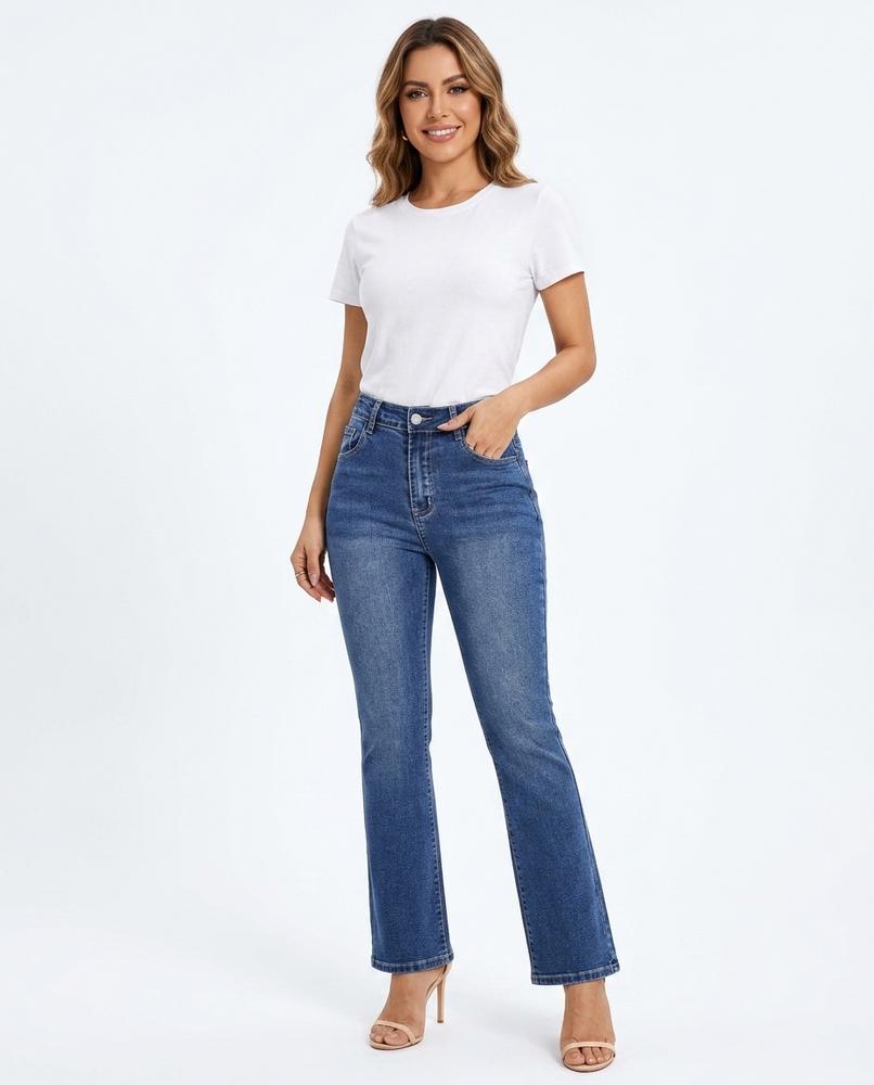 Heidi-Outlet - Linus | High-Waisted Straight-Leg Pants Women