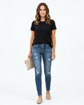 Heidi-Outlet - Komid | Slim-Fit Distressed Pants Women