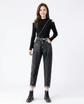 Heidi-Outlet - Yazad | High-Waisted Ankle-Length Pants Women
