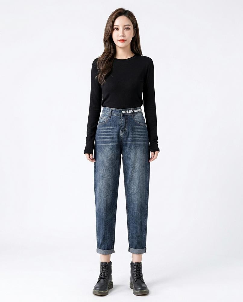 Heidi-Outlet - Yazad | High-Waisted Ankle-Length Pants Women
